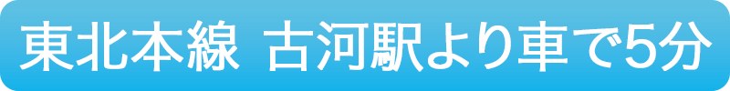 東北本線 古河駅より車で5分